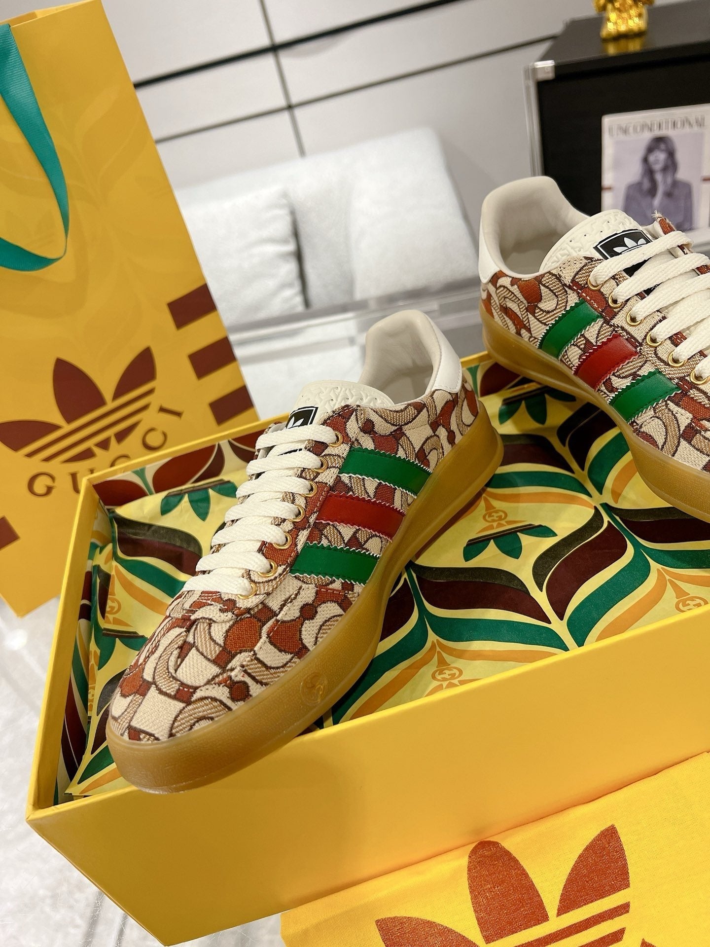 Adidas x Gucci Gazelle GG Monogram