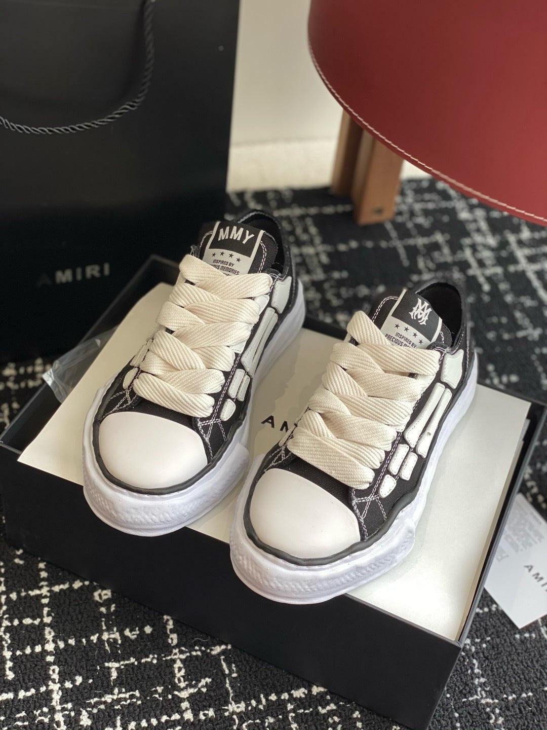 AMIRI x Maison MIHARA YASUHIRO Bones sneaker
