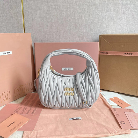 Miu Miu Wander Matelasse Nappa Hobo