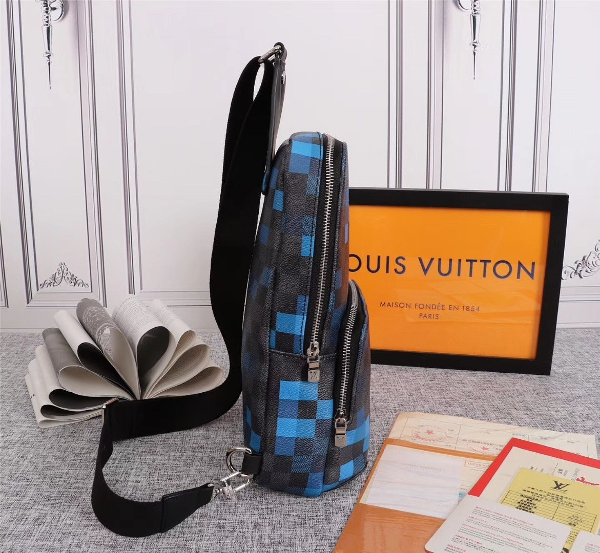 Louis Vuitton Crossbody Bag - Blue/Grey