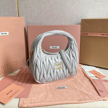 Miu Miu Wander Matelasse Nappa Hobo