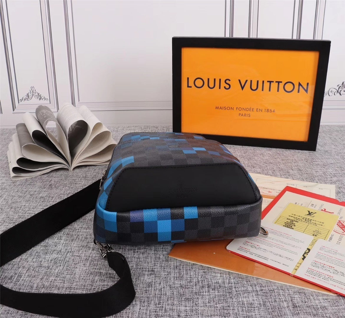 Louis Vuitton Crossbody Bag - Blue/Grey