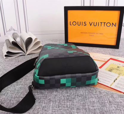 Louis Vuitton Crossbody Bag - Green/Grey